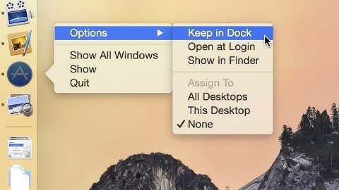 Mac Tip: How to make apps stay in the dock on OS X