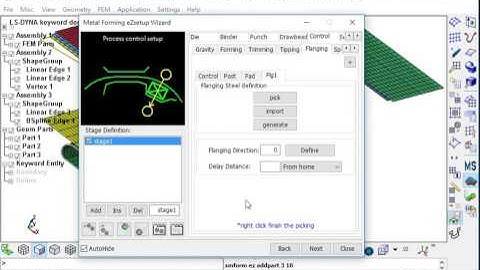 LS-PrePost eZSetup Workshop06-Process set up of flanging