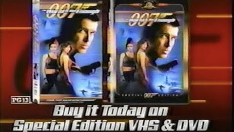 "The World is Not Enough" 007 coming to DVD and Video Commercial 2000