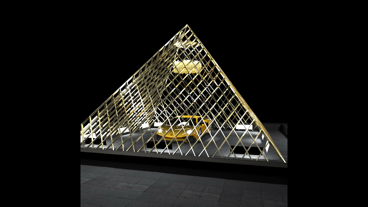 NFT car Video in the Museum of Gold