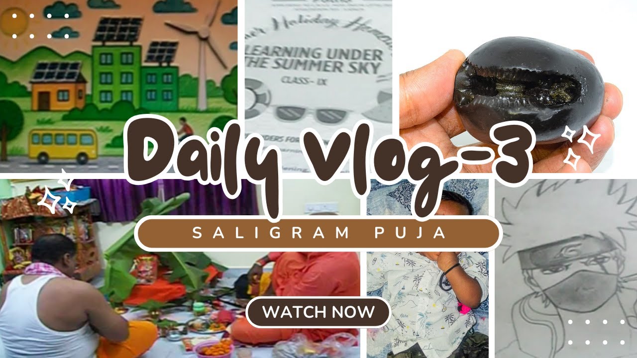 Saligram Puja Daily Vlog -3 #puja #pujavlog #dailyvlog #dailyvlog