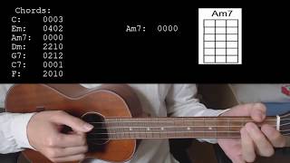 Video thumbnail of "la vie en rose EASY Ukulele Tutorial With Chords / Lyrics"