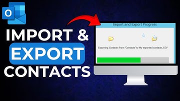 How to Import and Export Contacts in Outlook