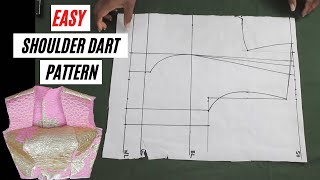 Shoulder Princess Dart Pattern Tutorial || shoulder dart bustier || for beginners || how to