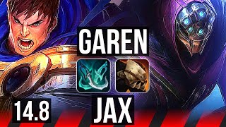 GAREN vs JAX (TOP) | 11/1/5, 6 solo kills, 39k DMG, Legendary | EUW Master | 14.8