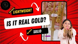 Hollow Gold Jewelry vs Solid Gold Jewelry (English & Tagalog)