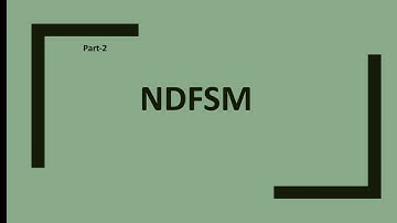 Implementation of NDFSM algorithm using C#