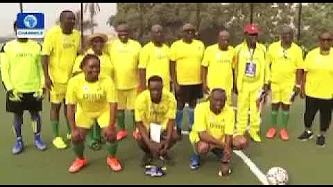 Former President Olusegun Obasanjo celebrates 85th birthday with a novelty match