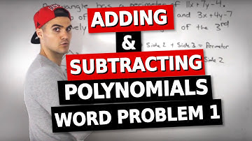 MCR3U Grade 11 Functions - Adding & Subtracting Polynomials Word Problem