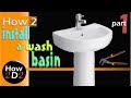 How to install wash basin tap waste how to plumb and fit wash basin pedestal