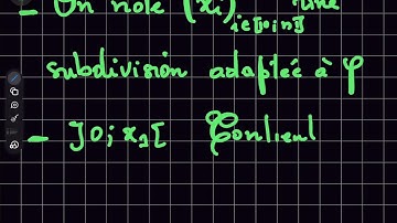 Intégration sur un segment