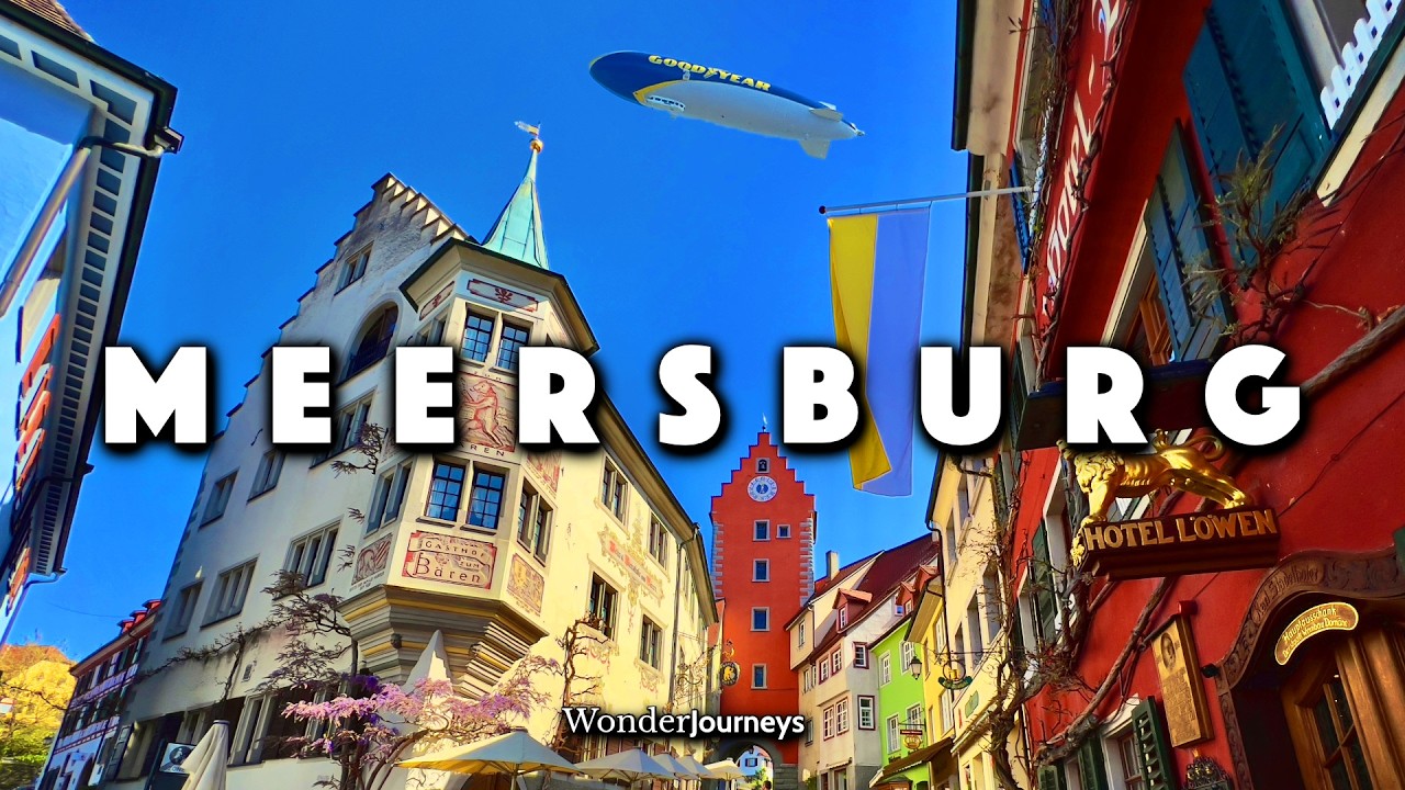 [4K] 🇩🇪 Сказочная деревня Меерсбург на берегу Боденского озера