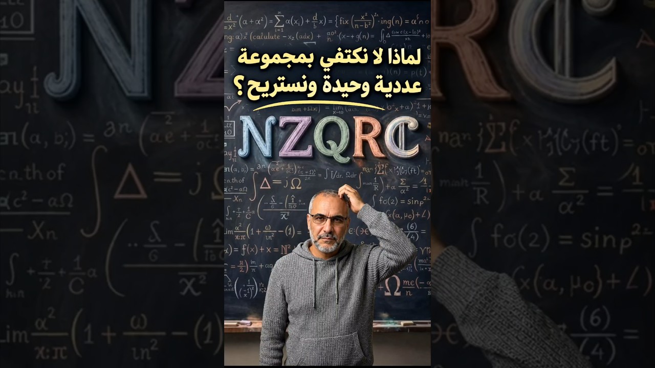 لماذا كل هذه المجموعات العددية؟ #الأستاذ_جيلالي_حنيفي #رياضيات