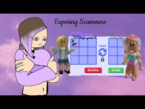 Exposing scammers in adopt me( risking my pets ) - YouTube