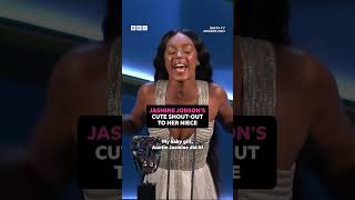 Supporting Actress winner Jasmine Jobson is the best auntie ever 💓  - BBC