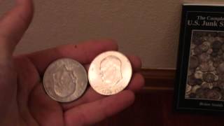 How to tell if a Eisenhower (Ike) Dollar Coin is 40% silver or not