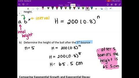 4.3 Modelling Exponential a growth and Decay