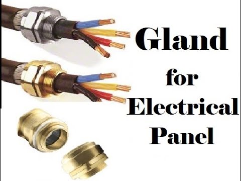Gland and electrical connection