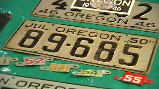 Portland man shows off extensive collection of license plates