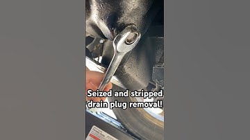 How to remove a seized & stripped oil drain plug!