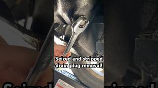 How to remove a seized & stripped oil drain plug!