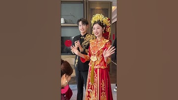 Cô dâu chú rể rạng rỡ trong ngày cưới trao trà nhận được nhiều phúc lộc #shortvideo #dance #funny