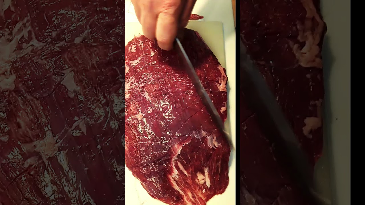 How to score flank steak /prep/ 