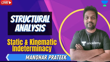 Static & Kinematic Indeterminacy | Structural Analysis | Manohar Prateek