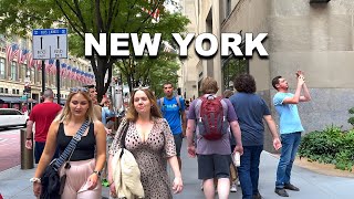 New York City Virtual Walking Tour  5th Avenue to Grand Central Terminal  Manhattan 4K NYC Walk