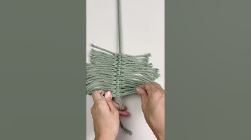 DIY Macrame Green Leaf Wall hanging | Macrya Tutorial