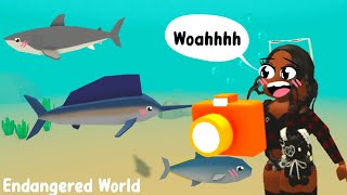 I cleared PLASTIC from the OCEAN 🌊🐟 Endangered World Roblox | Zeekay