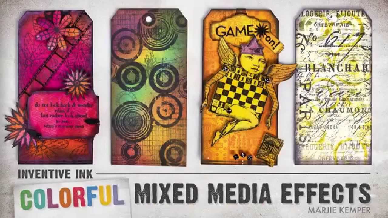Inventive Ink Colorful Mixed Media Effects Online Class video trailer