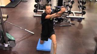 LOW TO HIGH WOOD CHOP (HALF KNEEL)-intermediate strength for the hip & core