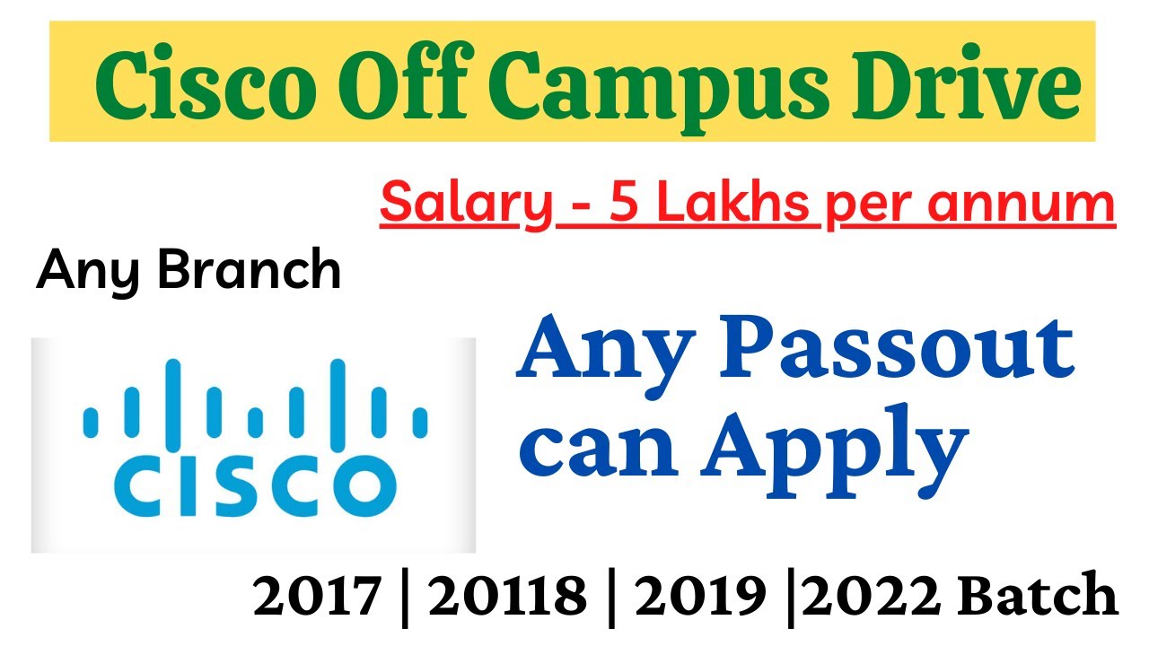 CISCO OFF CAMPUS Recruitment Drive | Cisco Jobs | Latest Jobs |Freshers Hiring 2021
