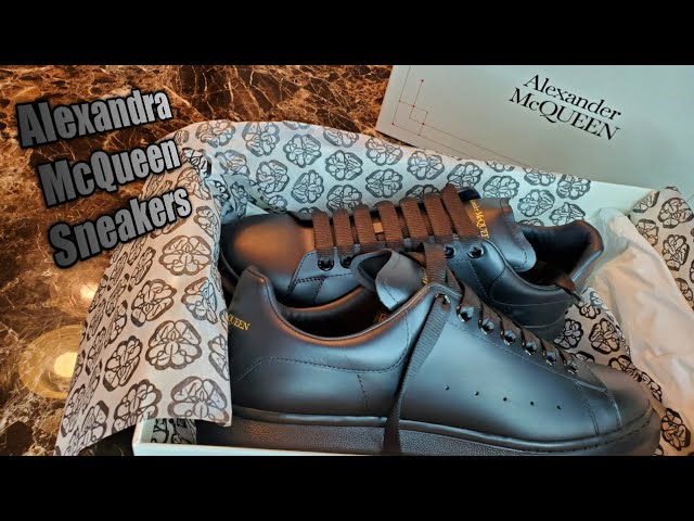 Alexander McQueen Oversized Sneaker On Foot Review All Black Version 