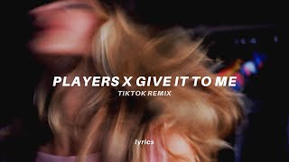 players x give it to me (lyrics) tiktok mashup | Coi Leray x Timbaland Resimi