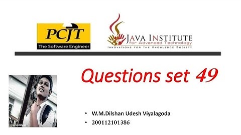 Questions Set 49 | Database Management System | Java Institute