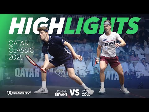 🏴󠁧󠁢󠁥󠁮󠁧󠁿 Bryant v Coll 🇳🇿 | Qatar Classic 2025 | SEMI-FINAL HIGHLIGHTS - video from PSA Squash Tour