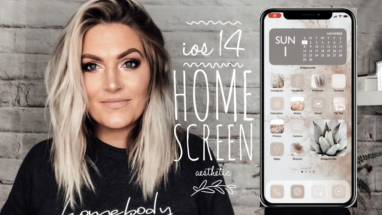 How To Customize Your iPhone Home Screen Aesthetic | iOS 14 - YouTube