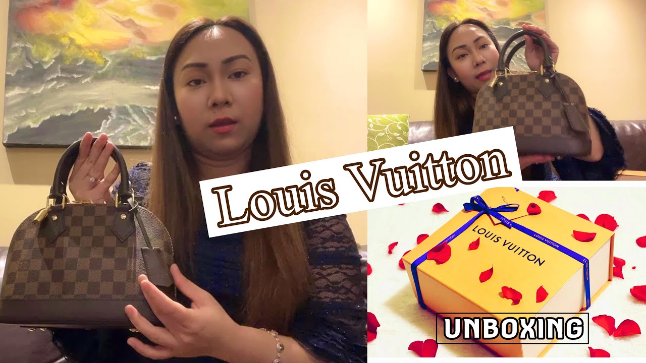 Unboxing & reveal of a Louis Vuitton alma handbag charm bracelet