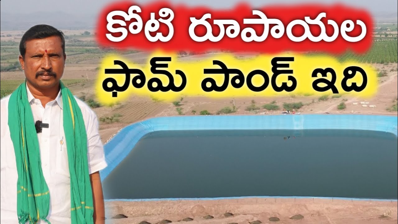 ₹కోటితో 15.7 కోట్ల లీటర్ల నీళ్ల సంపు 1 Crore ₹ Farm Pond