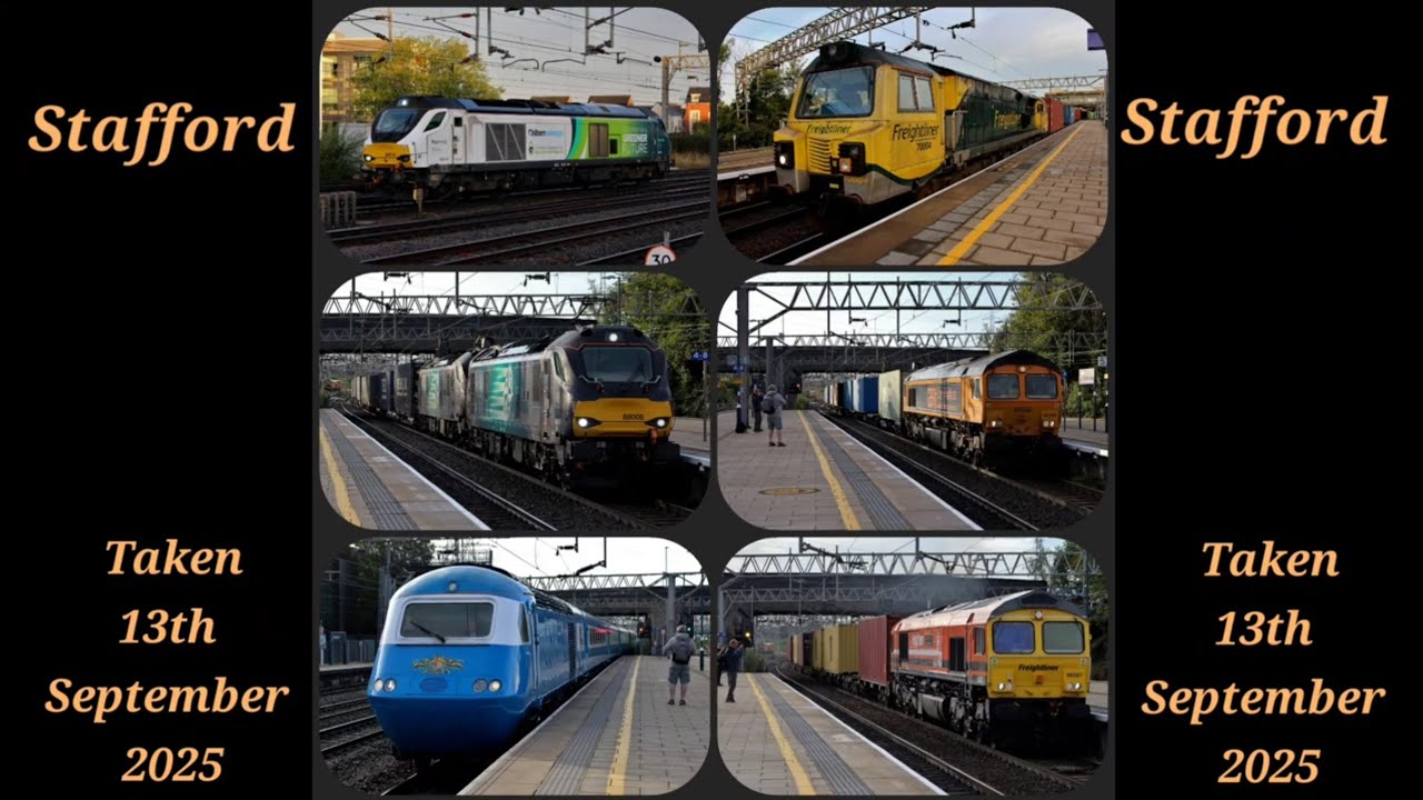 Stafford Railway Station on the 13th September 2025