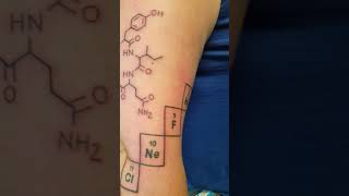 TATTOO TIME-Molecules & Periodic Table Of Elements #dopamine #seratonin #adrenaline #caffiene #pnw