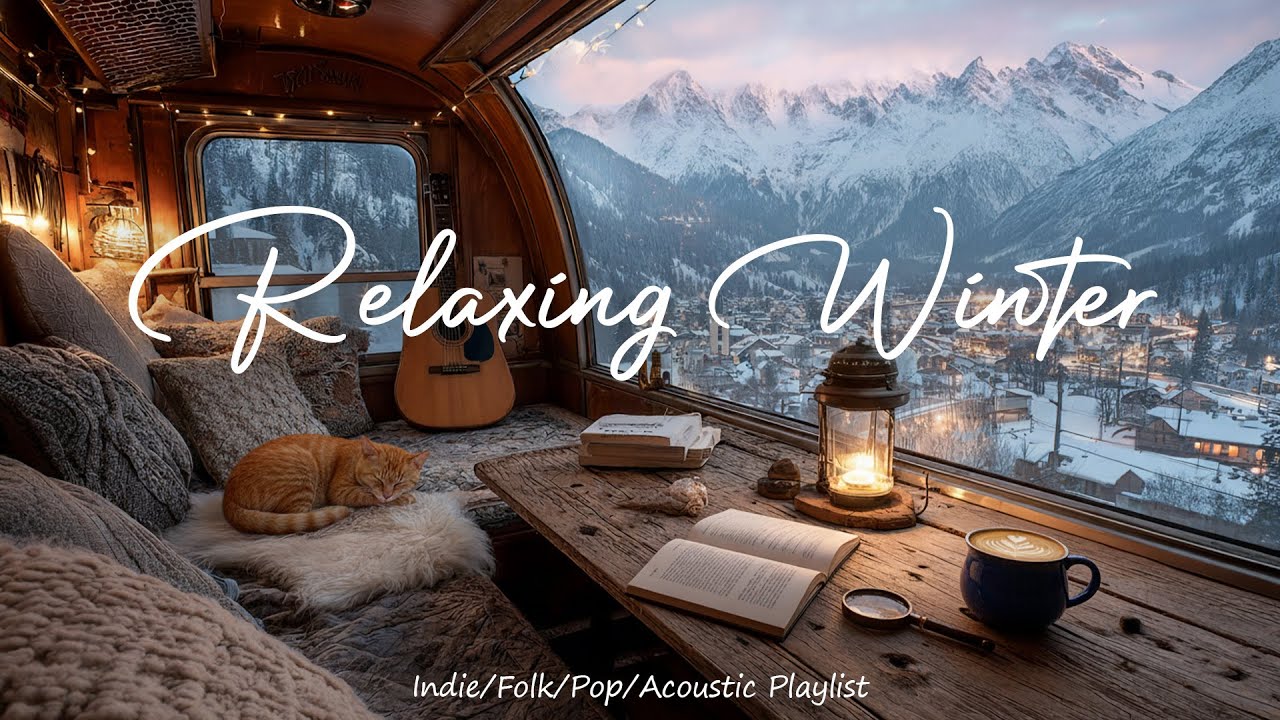 Relaxing Winter Train ❄️🚂 Chill songs for reading & dreaming | Indie/Folk/Pop/Acoustic Playlist