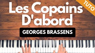 Comment jouer "LES COPAINS D'ABORD" - Georges Brassens au piano | Tutoriel PianoVoix