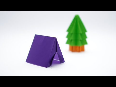 Vídeo: Tenda De Origami