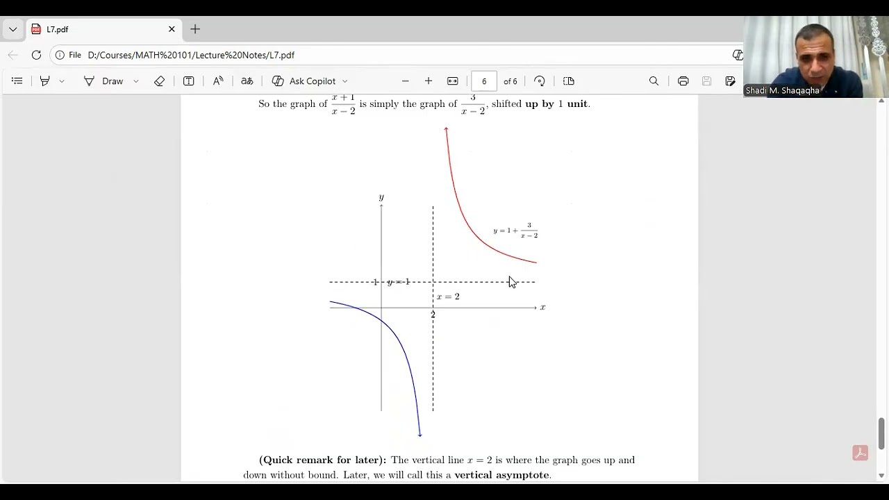 Calculus I – Lecture 7  Limit Laws and Algebraic Computation of Limits