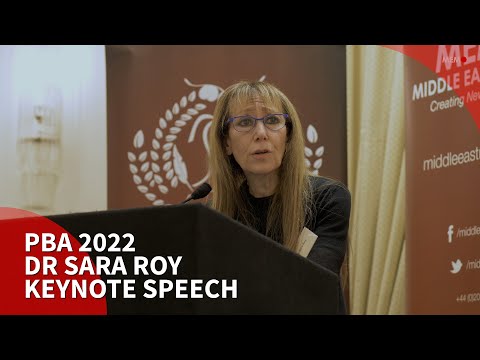 Palestine Book Awards 2022: Dr Sara Roy - Keynote speech