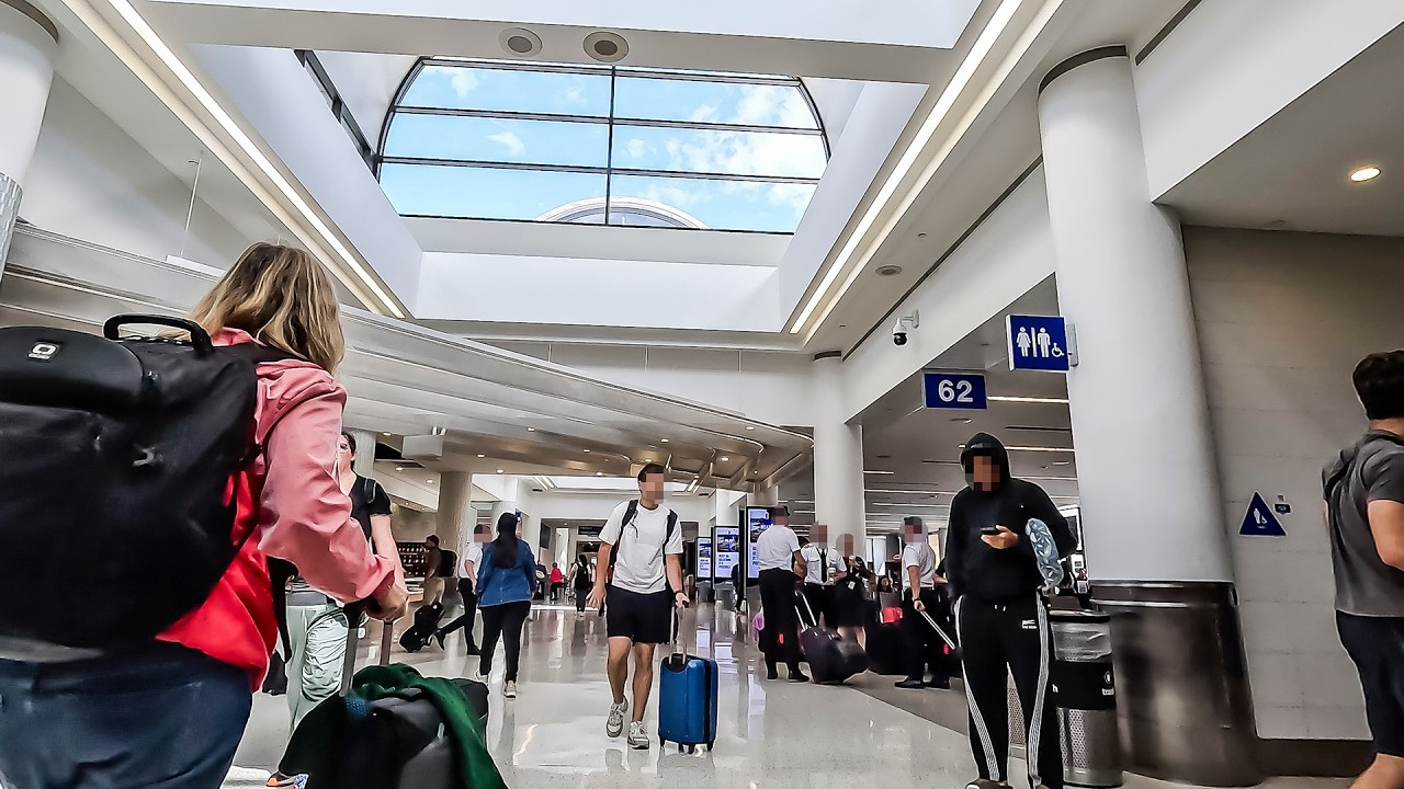 LAX **FULL** walk from Terminal 2 to Terminal 8 (without exiting security) 2025 (ASMR)