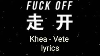 Khea - Vete lyrics